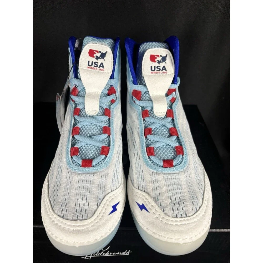Rudis Sarah Hildebrandt USA Wrestling Shoes Women’s 8 Men’s 6.5 Patriotic Train